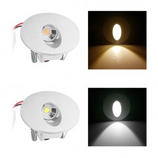 1W AC110V-230V Round/Square LED Recessed Wall Lamp Path Stair Basement Indirect Lighting Indoor IP20